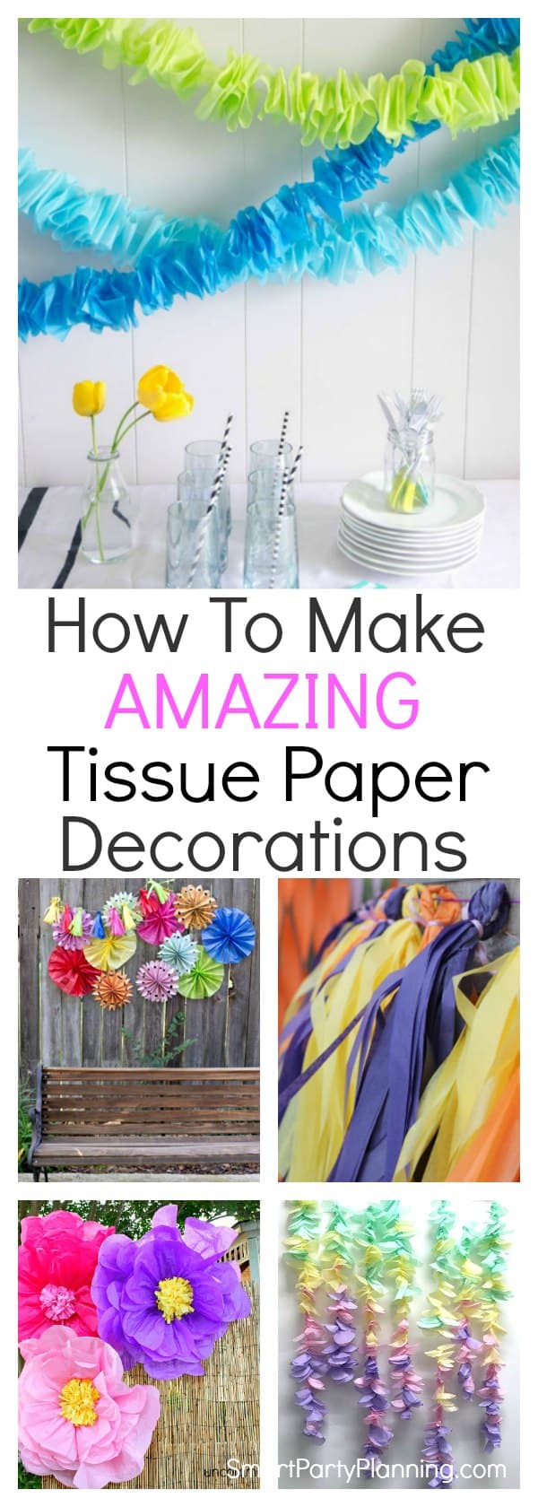 Tissue store paper decorations